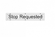 LED STOP REQUEST SIGN