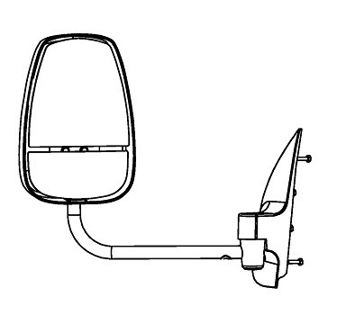 SAFE FLEET -BUS & RAIL DIVISIO - Roadside Mirror, Manual 9x13