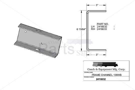 Coach & Equipment - Channel, Left Side