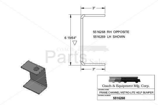 Coach & Equipment - HELP Bumper Brace, Left Side