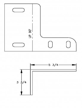 Coach & Equipment - Bumper Mounting Bracket, Right