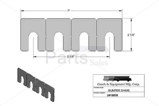 Coach & Equipment - Bumper Shims