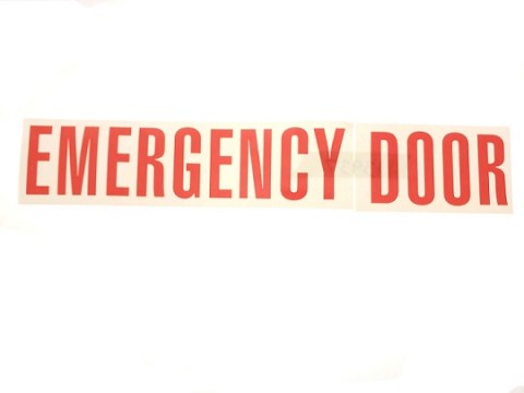 GARMAN DECAL - Emergency Exit Decal