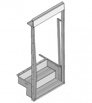 Coach & Equipment - 32 Ent.Step & Door Frame DRW