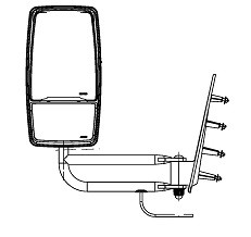 Rosco  - Rosco Heated Manual Mirror LH