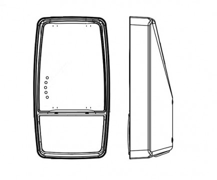 Rosco  - Rear Dual Mirror Head 715SLH