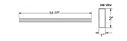 Coach & Equipment - 51 3/8 Door Frame Tube