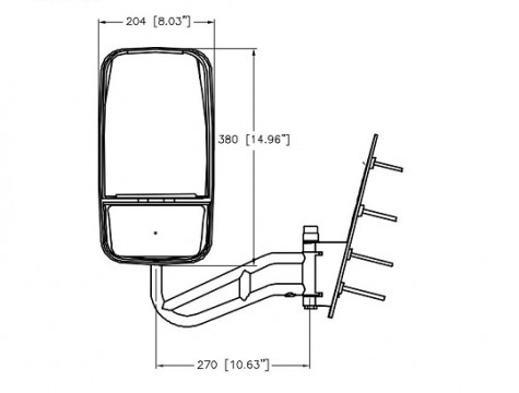 Lucerix International - Driver Mirror Assembly