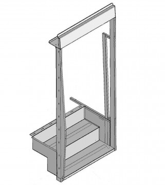 Coach & Equipment - 40 Entrance Step & Door Frame