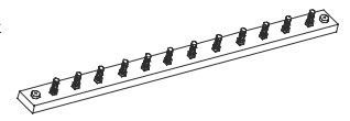 Mobile Climate Control - Terminal Block, 12 Position.