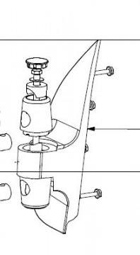 SAFE FLEET -BUS & RAIL DIVISIO - Left Hand Mirror Mount Bracket