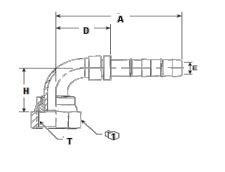 Mobile Climate Control - 90° #12 Swivel Fitting