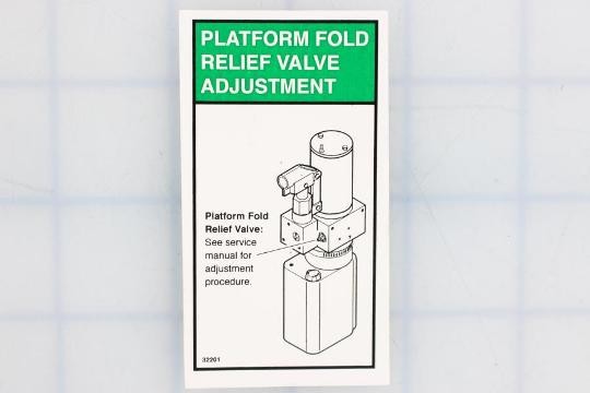 Braun Corporation - Dual Relief Adjustment Decal