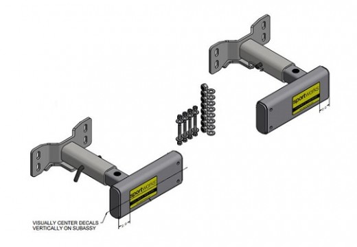 Dual Receiver Bracket Kit 101277 Bus Part Bike Rack Miscellaneous Rack Parts Partial Bus Parts Menu