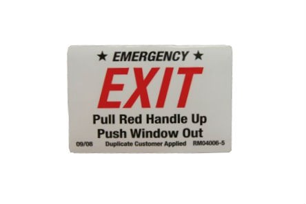 KINRO - Kinro Emergency Exit Decal