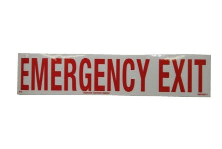 Emergency Exit Decal