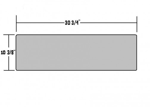 HEHR - 10 3/8 X 30 3/4 Glass