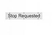 LED STOP REQUEST SIGN