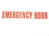 Emergency Exit Decal