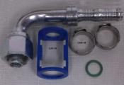 90 Deg Female O Fitting #8