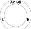 AC Fan Speed Decal